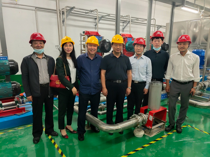 王正喜董事長(zhǎng)調(diào)研弘業(yè)環(huán)保南京南部新城高壓細(xì)水霧項(xiàng)目